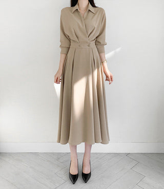 Collar Long Dress