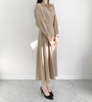Collar Long Dress