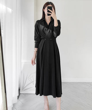 Collar Long Dress
