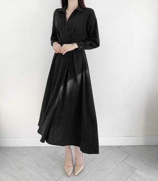 Collar Long Dress
