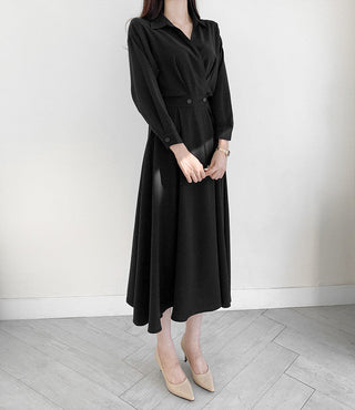 Collar Long Dress