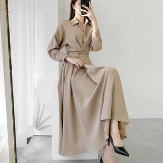 Collar Long Dress