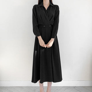 Collar Long Dress