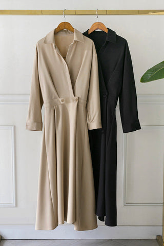 Collar Long Dress