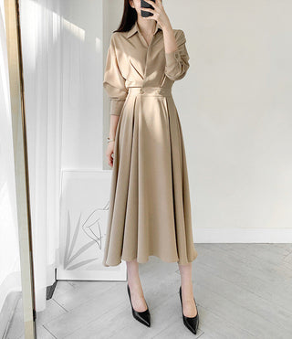 Collar Long Dress