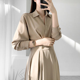 Collar Long Dress