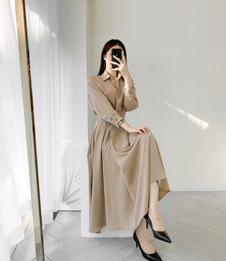 Collar Long Dress