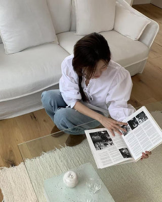 Romantic Lace-Up Shirt