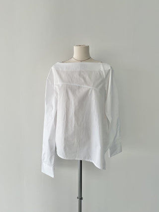 Oblique Shoulder Wide Leg Skirt
