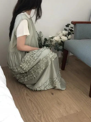 Pleated Wooden Ear Dress