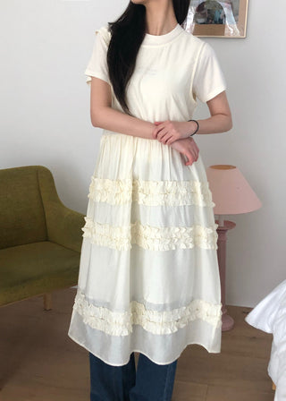 Pleated Wooden Ear Dress