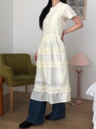 Pleated Wooden Ear Dress