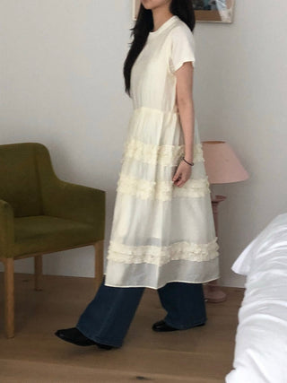 Pleated Wooden Ear Dress