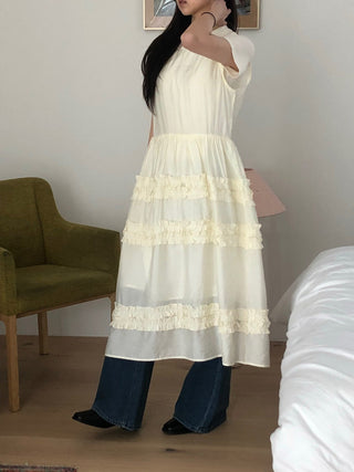 Pleated Wooden Ear Dress