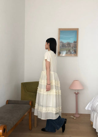 Pleated Wooden Ear Dress