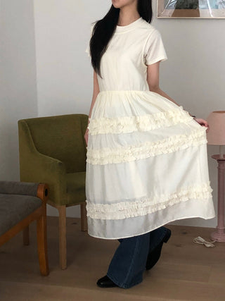 Pleated Wooden Ear Dress