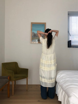 Pleated Wooden Ear Dress