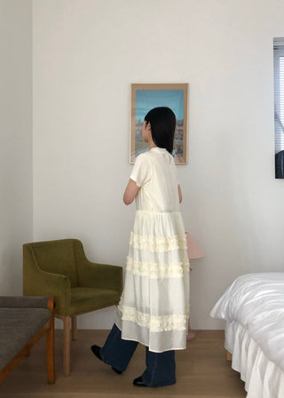 Pleated Wooden Ear Dress