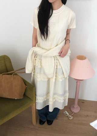 Pleated Wooden Ear Dress