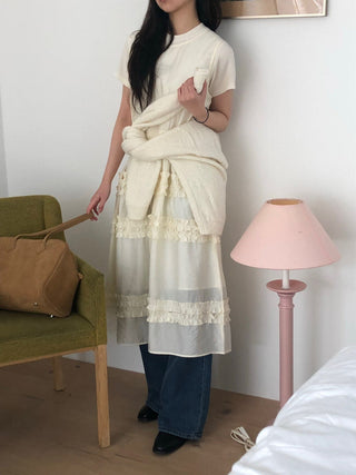 Pleated Wooden Ear Dress