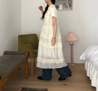 Pleated Wooden Ear Dress