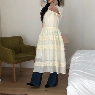 Pleated Wooden Ear Dress