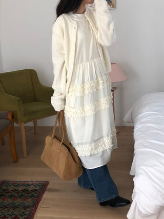 Pleated Wooden Ear Dress