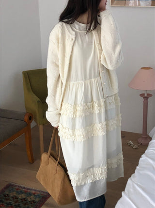 Pleated Wooden Ear Dress