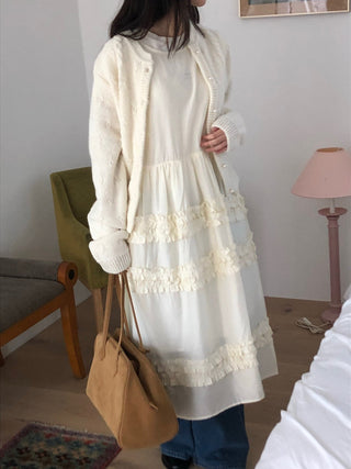 Pleated Wooden Ear Dress