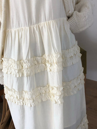 Pleated Wooden Ear Dress