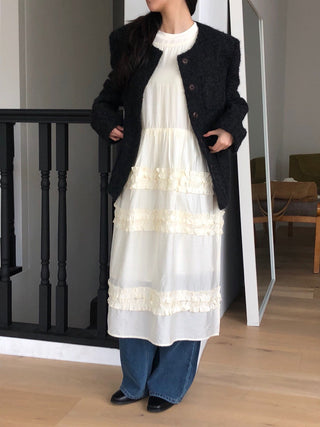 Pleated Wooden Ear Dress