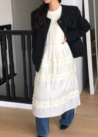 Pleated Wooden Ear Dress