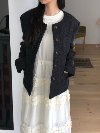 Pleated Wooden Ear Dress