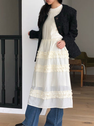 Pleated Wooden Ear Dress