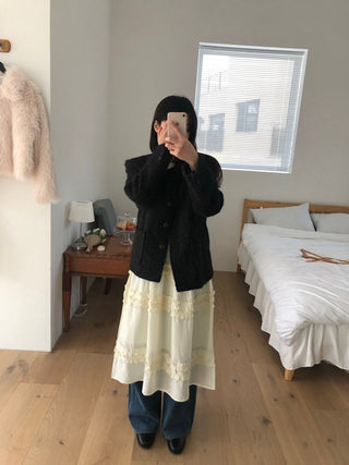 Pleated Wooden Ear Dress