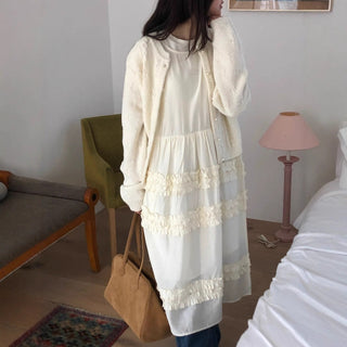 Pleated Wooden Ear Dress