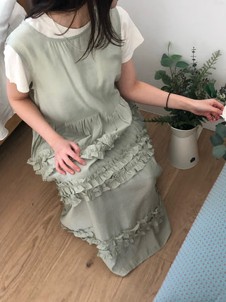 Pleated Wooden Ear Dress