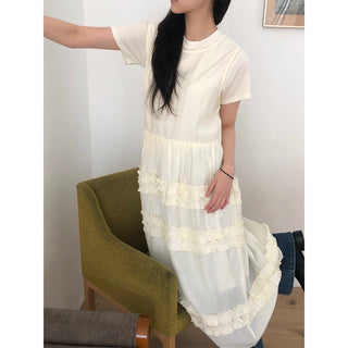 Pleated Wooden Ear Dress