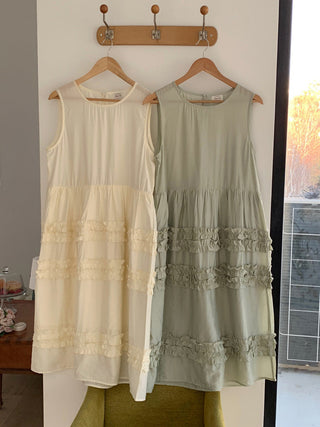 Pleated Wooden Ear Dress