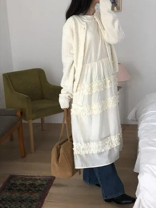 Pleated Wooden Ear Dress