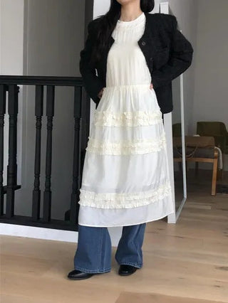 Pleated Wooden Ear Dress