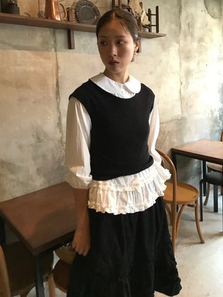 Doll Collar Puff Sleeve Shirt