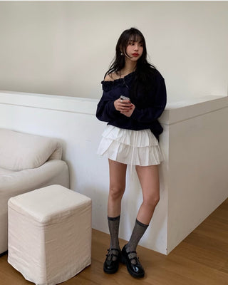 Pleated Cake Dress Pant skirt