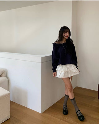 Pleated Cake Dress Pant skirt