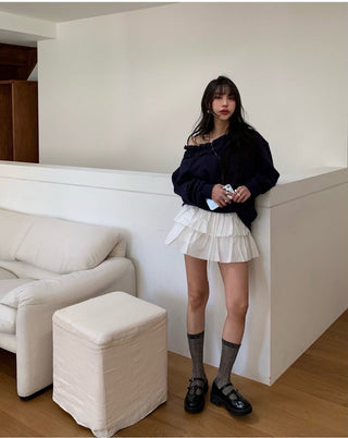 Pleated Cake Dress Pant skirt