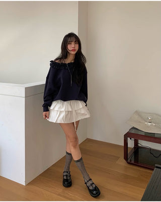 Pleated Cake Dress Pant skirt