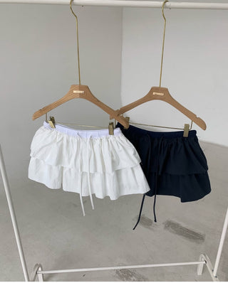 Pleated Cake Dress Pant skirt