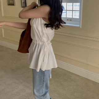 Lace Up Bandage Camisole Tops