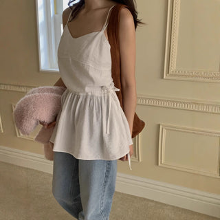 Lace Up Bandage Camisole Tops