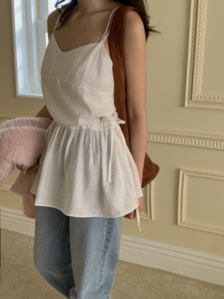 Lace Up Bandage Camisole Tops